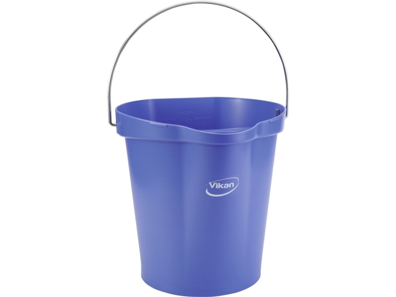 Matskopa, Vikan, 32,5x33x33cm, 12 liter, lila, PP/rostfritt stål - (6 st.) | Rengöring - Avfallshantering - Hinkar & tillbehör | GameStuff