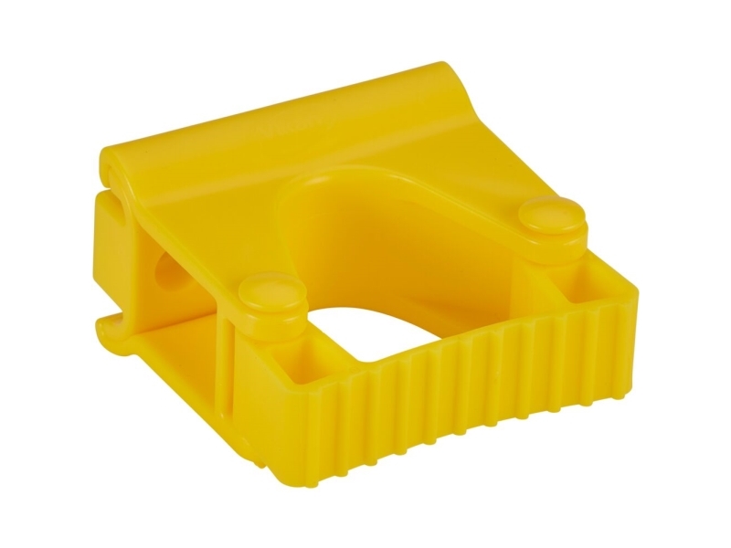 Vægophæng til redskaber, Vikan, 8,7x8,3x4,8cm, gul, PP/TPE - (5 stk.)