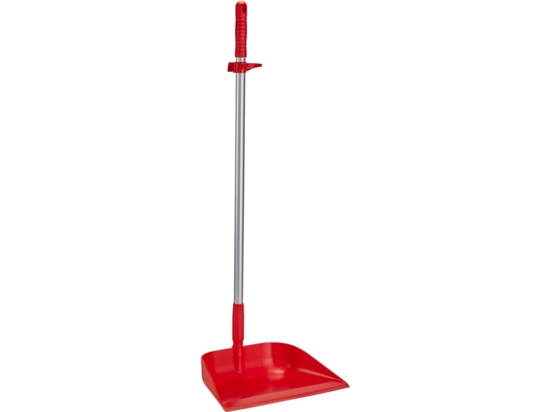 Kehrschaufel, Vikan, Rot, Aluminium/Pp