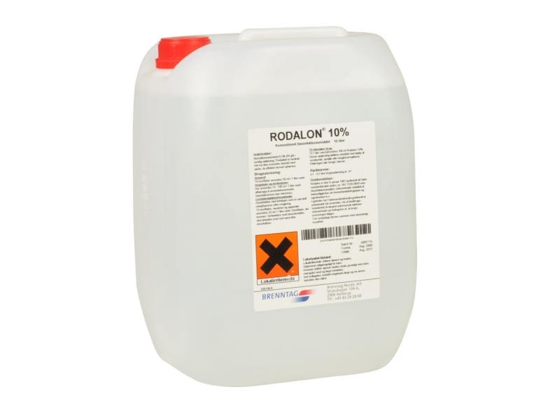Overfladedesinfektion, Rodalon, 10000 ml, 10% Kvartnære Amoniumforbindelser