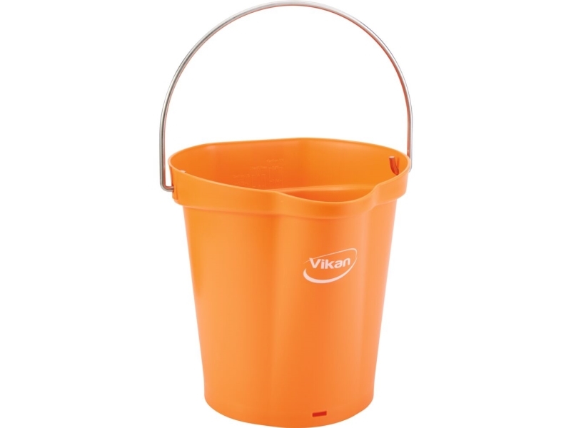 Spand Til Fødevarer, Vikan, 6 L, Orange, Pp/Rustfrit Stål