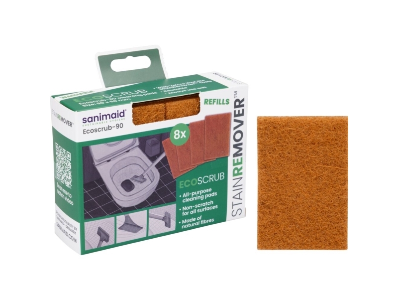 Skursvamp, Sanimaid ECOscrub-90, 90x60mm | Rengöring - Avtorkning - Trasor och liknande - Svampar och skurprodukter | GameStuff