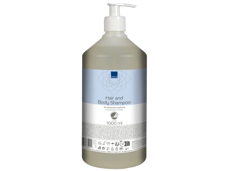 Hår- Og Bodyshampoo, Abena, 1 L - (6 Stk.)