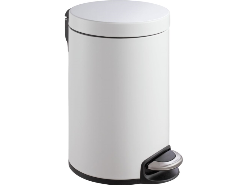 Pedalspand, Eko Serene, Hvid, Stål, 12 L