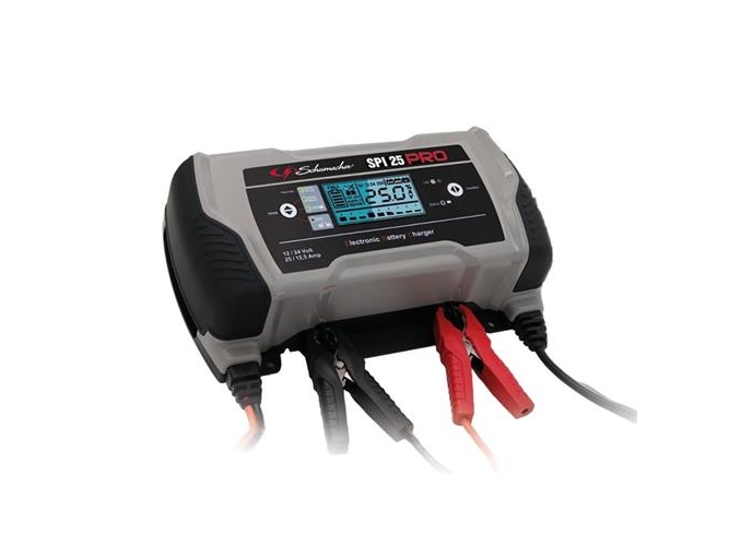 SCHUMACHER SIRIUS 25 er en elektronisk batteri oplader som styrer opladningen automatisk 25 Amp og virker både til 12 og 24 V. | Färg & Tillbehör - Tillbehör - Skydd | GameStuff