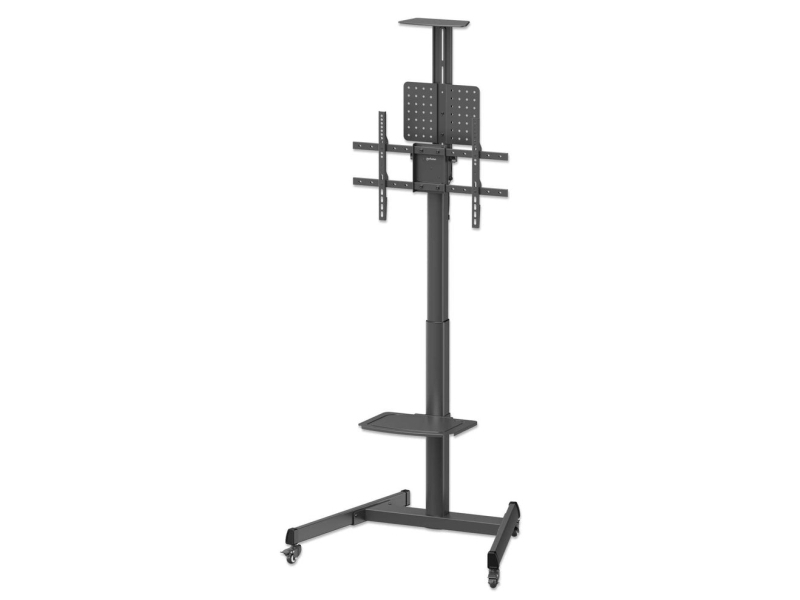 Manhattan Trolley Mount Stand For Tv & Monitors (Crank Handle Height Adjust), For Screens: 37" To 65", Vesa Compatability: All Between 200X200 To 600