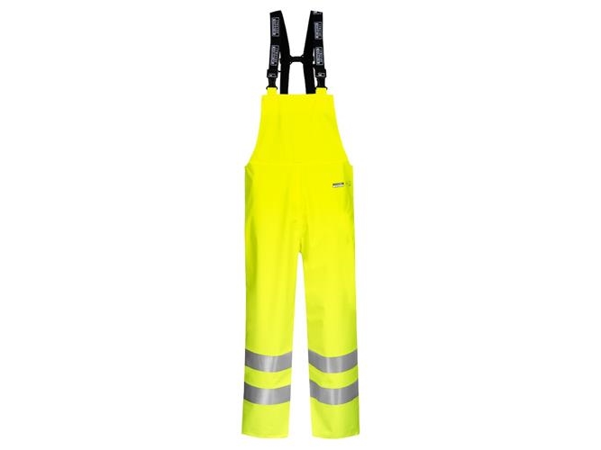 Lyngsøe Hi-vis regnoveralls i PU kvalitet LR59 - Hi Vis Saturn Yellow / XL - Regntøj - EN 343 4-1-X - Herre