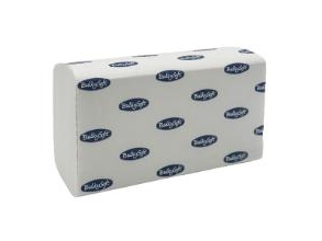 Handtuchblatt Bulkysoft Luxury Z-Fold 3-Lagig L21.5 X B24 X T8 Cm New Fibre White,15 Pk X 140 Pcs/Crt