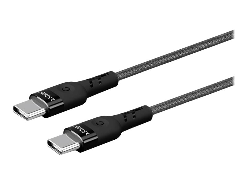 SAVIO CL-151 - USB-kabel - 24 pin USB-C (hane) till 24 pin USB-C (hane) - USB 2.0 - 20 V - 3 A - 2 m - USB Power Delivery (60W) - svart | N - A | GameStuff