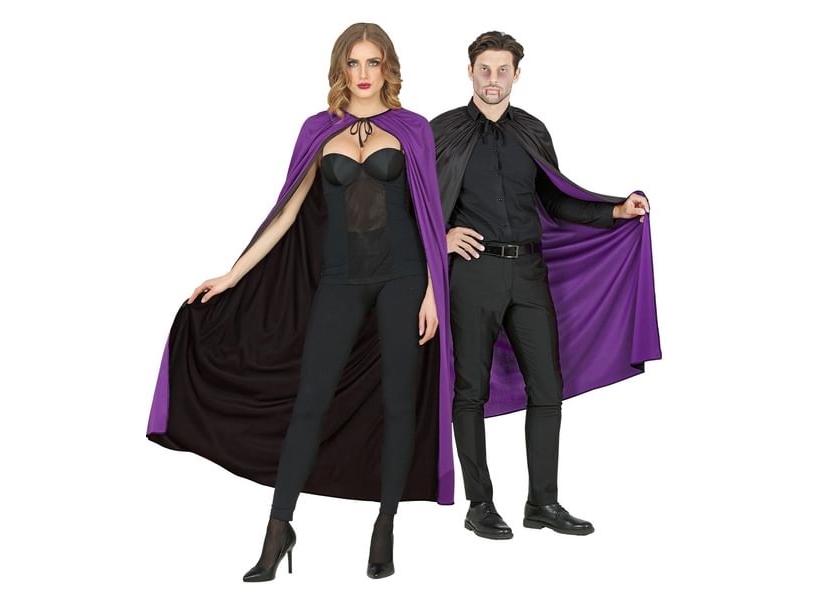 Vendebar Kappe Sort Og Lilla, 130 Cm.