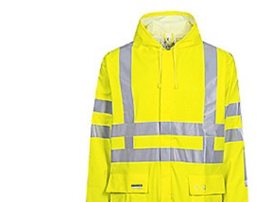Lyngsøe Regenjacke M - Hi-Vis Gelb, Wind- Und Wasserdicht, Feste Kapuze Mit Kordelzug, Lr55