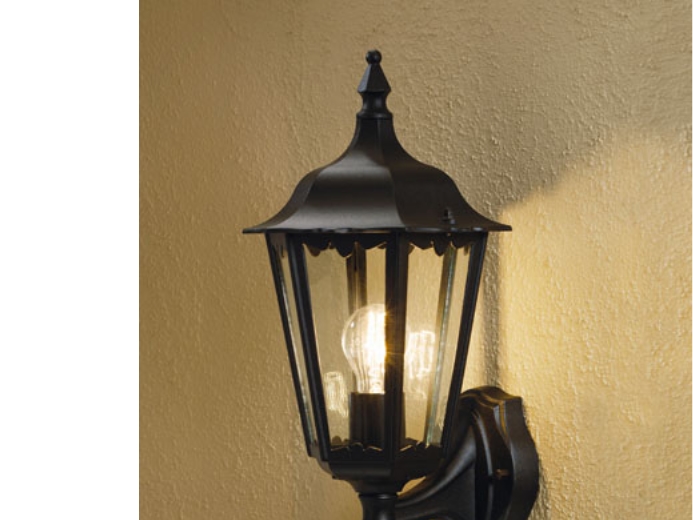 Konstsmide 7236-750, Väggbelysning för utomhusbruk, Svart, Trädgård, Terass, Transparent, 1 lampor, Klar | Belysning - Utomhusbelysning - Väggbelysning | GameStuff