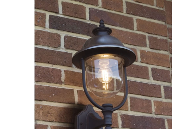 Konstsmide 7239-000, Väggbelysning för utomhusbruk, Svart, Rostfritt stål, Trädgård, Terass, Transparent, 1 lampor, Klar | Belysning - Utomhusbelysning - Väggbelysning | GameStuff