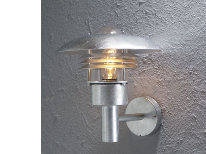 Konstsmide 7300-320, Seinävalaistus ulkotiloihin, Ruostumaton teräs, Galvanoitu teräs, Puutarha, Patio, Läpinäkyvä, 1 lamppu(a)