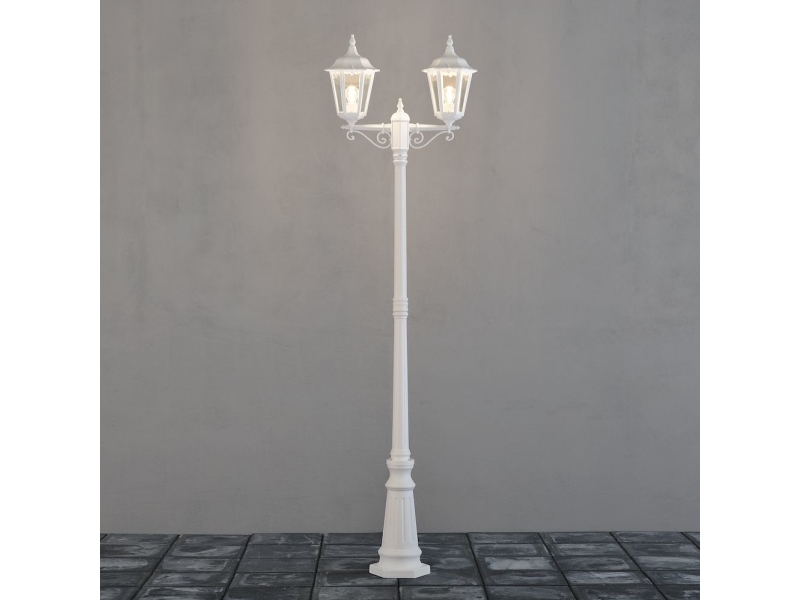 Konstsmide 7234-250, 2 lampor, IP43, Vit | Belysning - Utomhusbelysning - Trädgårdslampor | GameStuff