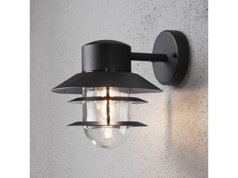 Konstsmide 7310-750, 1 lampor, IP44, Svart | Belysning - Utomhusbelysning - Väggbelysning | GameStuff