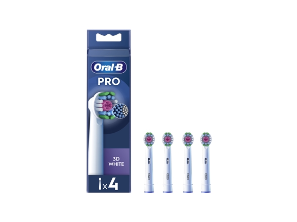 Braun Oral-B EB18-4 3D White Pro Tandbørstehoveder, 4 stk.