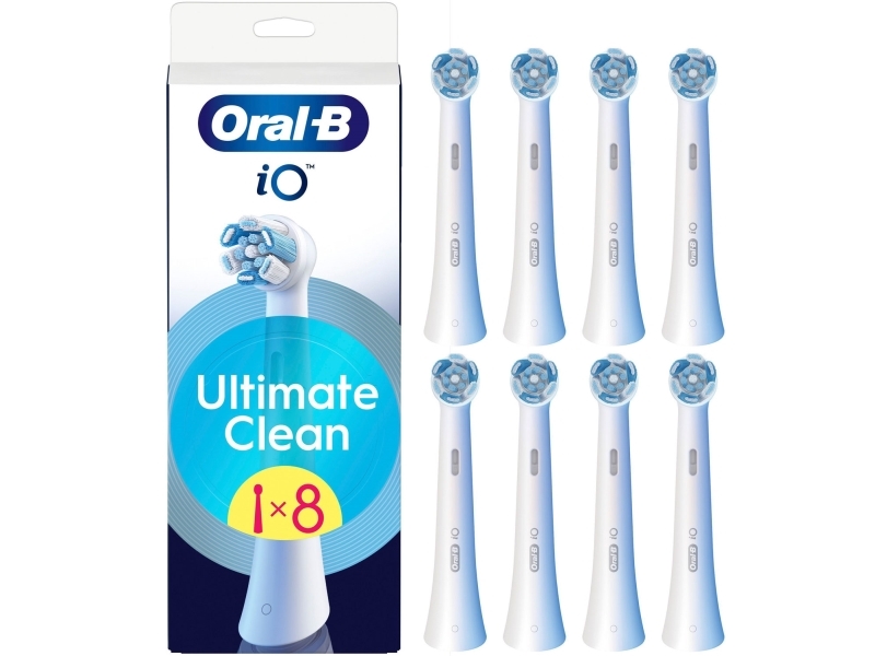 Oral B - Oral-b Io Ultimate Clean Børstehoveder - White - 8 Stk