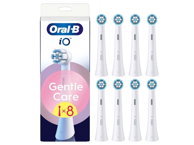 Oral-B Io Gentle Care Replacement Brushes 8Pcs, White
