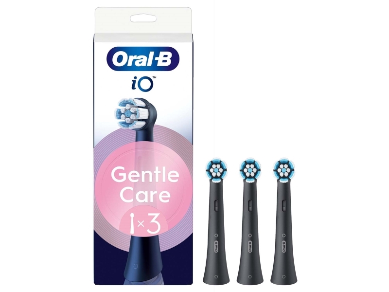 Borsthuvud iO Gentle Care Black 3st | Hälsa - Tandvård - Tandborsthuvuden | GameStuff