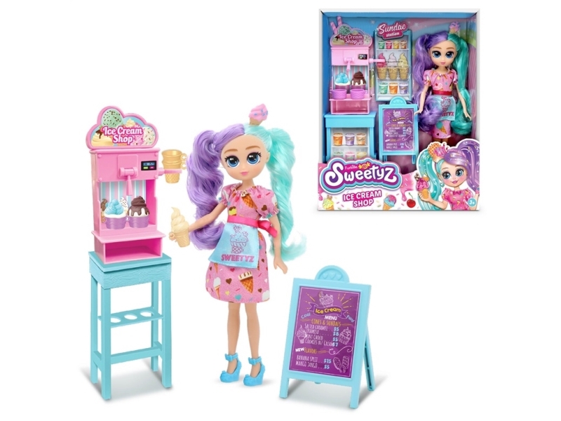 Doll With Accessories Sweetyz Ice Cream Shop, 23 Cm