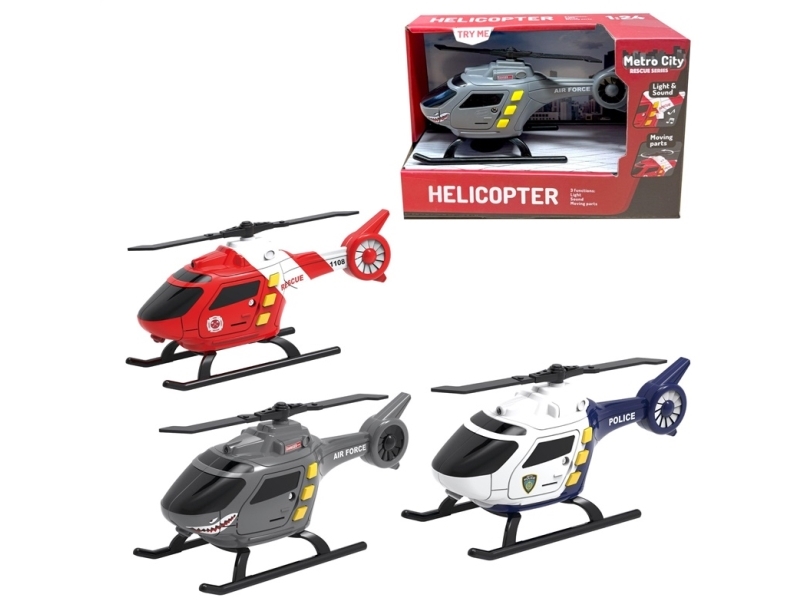 Krass legetøjshelikopter Metro City Rescue Series 42-WY1108ABC