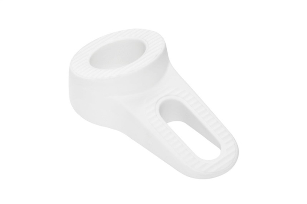 Dørbeslag til husholdning, 3,8 cm x 6 cm, gummi, hvid