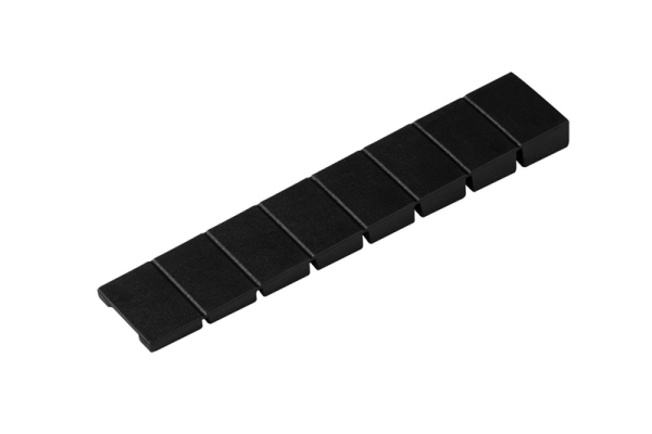 Dørstøtte/tilbehør til døre i plast sort 0,08 x 0,2 cm 8 stk