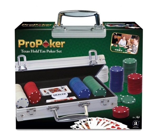 Pokerio žaidimas Ambassador ProPoker, 200 žetonų, su lagaminu