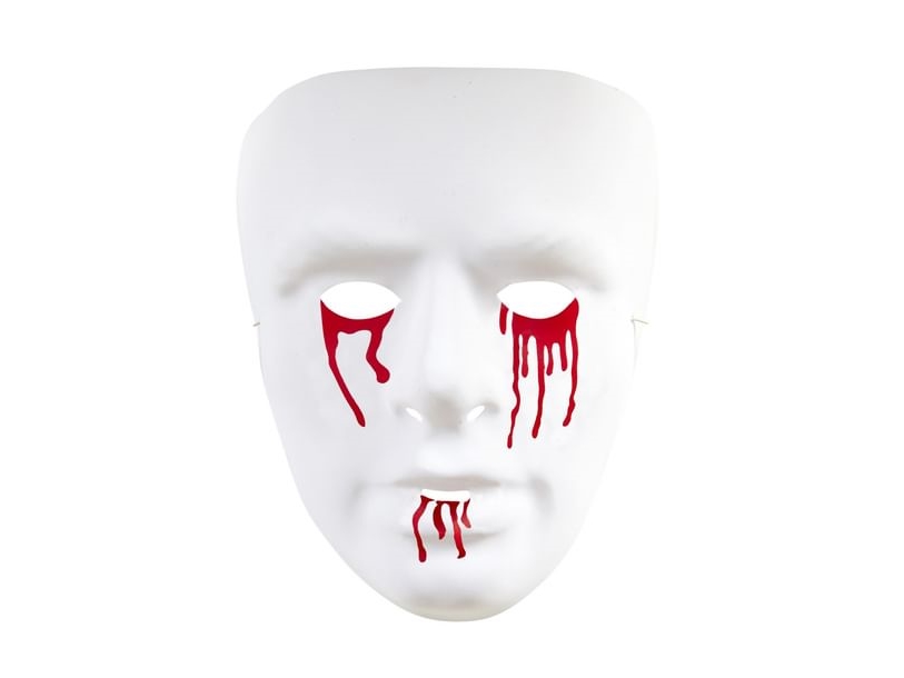 Weiße Maske Mit Blut