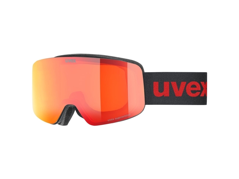 UVEX SKI øjenglas PWDR FM BLACK MATT / MIRROR RED (S2) (S5508503030) - Uni