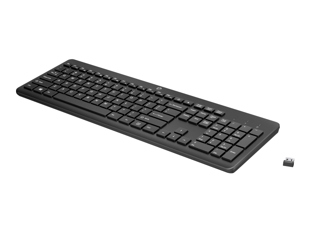 HP 230 - Tastatur - trådløs - 2.4 GHz - fransk - sort - for OMEN by HP Laptop 16 Victus by HP Laptop 16 Laptop 14, 15, 17 Pavilion Plus Laptop 14