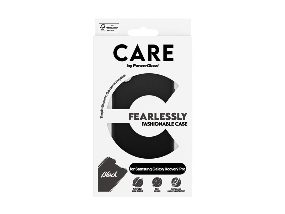 Panzerglass Care By Tpu Case Schwarz Samsung Galaxy Xcover7 Pro 5G, Abdeckung, Samsung, Samsung - Galaxy Xcover7 Pro 5G, Schwarz