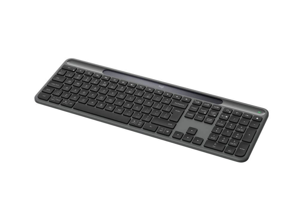 Logitech Signature Slim Solar+ K980 for Business - Tangentbord - full size - trådlös - Bluetooth LE, USB-C - QWERTY - USA, internationellt - tangentbrytare: saxknappar - grafit | Datortillbehör - Möss & Tangentbord - Tangentbord | GameStuff