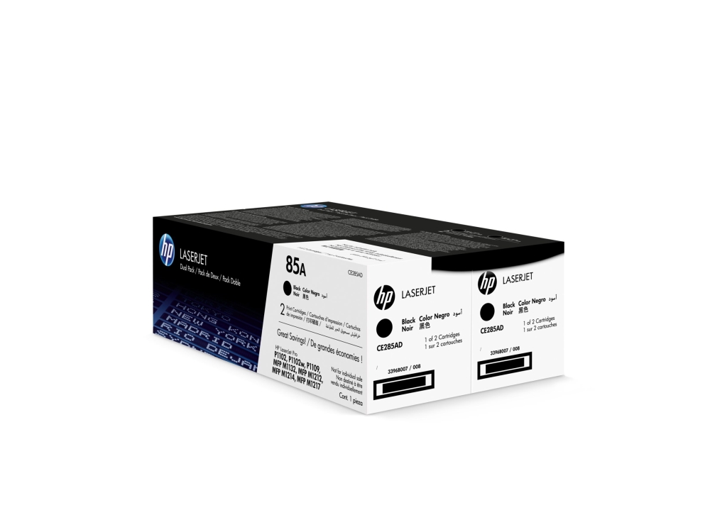 HP 85A - 2 pakker - sort - original - LaserJet - tonerpatron (CE285AD)