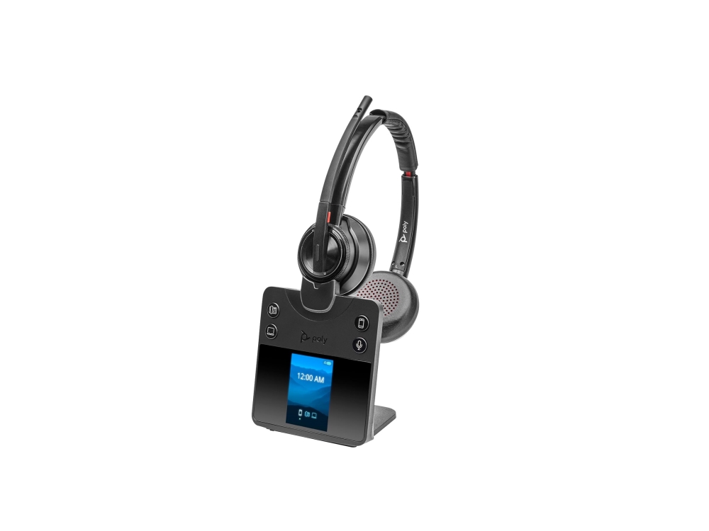 Hp Poly Savi 8420 Office - Savi 8400 Series - Headset - På Øret - Dect / Bluetooth - Trådløs - Aktiv Støjfjerning - Sort