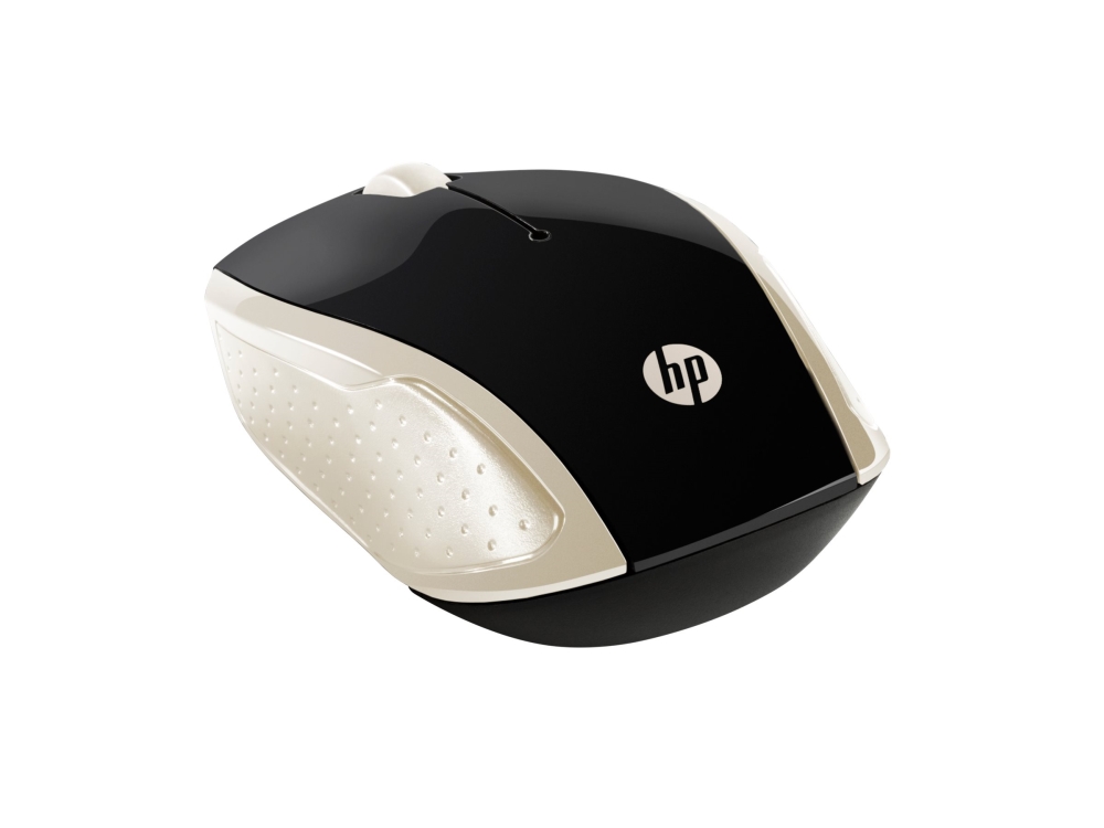 Hp Wireless-Maus 200 (Silk Gold), Beidhändig, Optisch, Rf Wireless, 1000 Dpi, Gold
