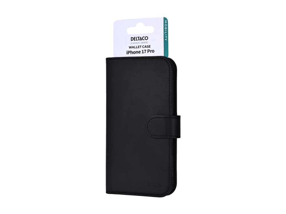 Deltaco Mcase-Wipn17p, Folio, Apple, Iphone 17 Pro, Black