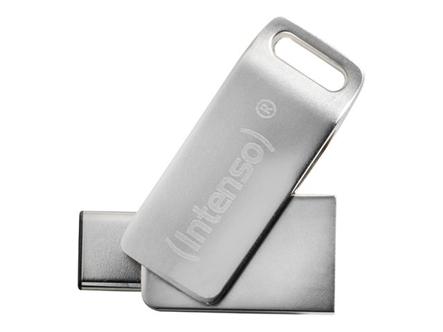 Intenso Cmobile Line, 128 Gb, Usb Type-A / Usb Type-C, 3.2 Gen 1 (3.1 Gen 1), Drehring, 9 G, Silber