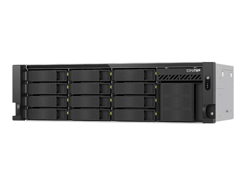 QNAP TS-h1655XeU-RP - NAS-server - 12 bays - rackversion - SATA 6Gb/s - RAID 0, 1, 5, 6, 10, 50, 60, JBOD - RAM 8 GB - Gigabit Ethernet / 2.5 Gigabit