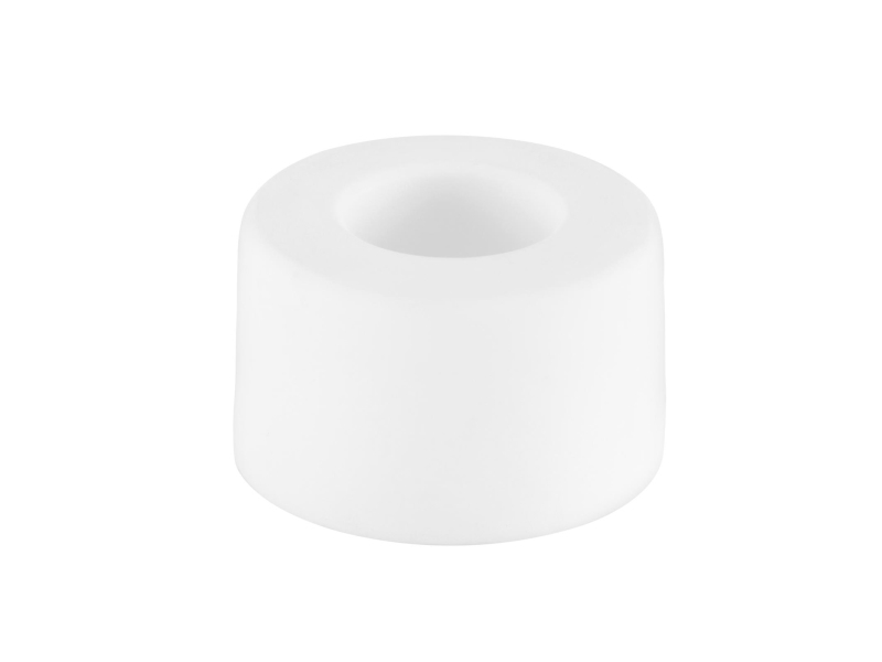 Dørstøtte til husholdning, 2,5 cm, Ø 4 cm, gummi, hvid