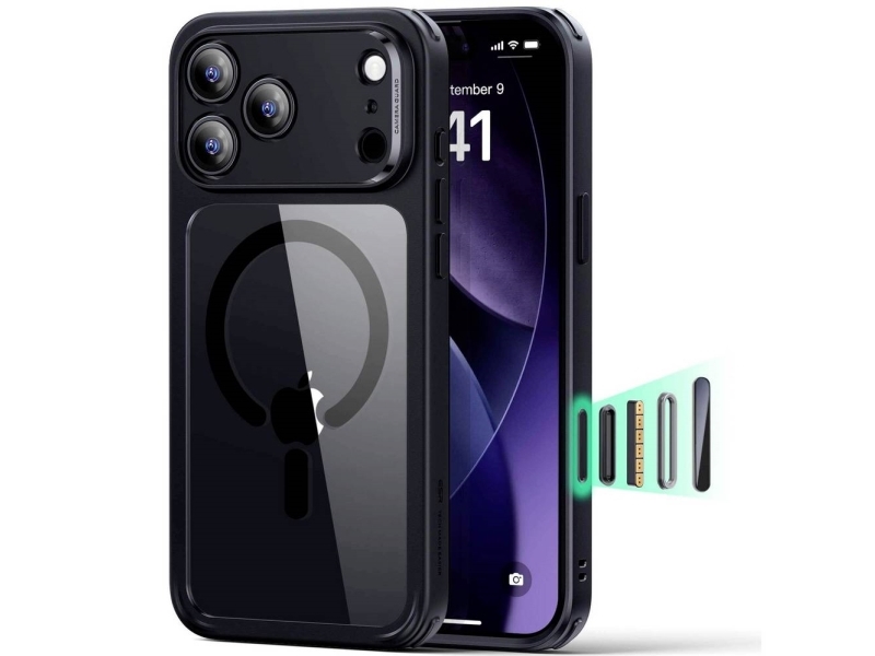 Esr Case Apple Iphone 17 Pro Sort, Transparent 1A86300301
