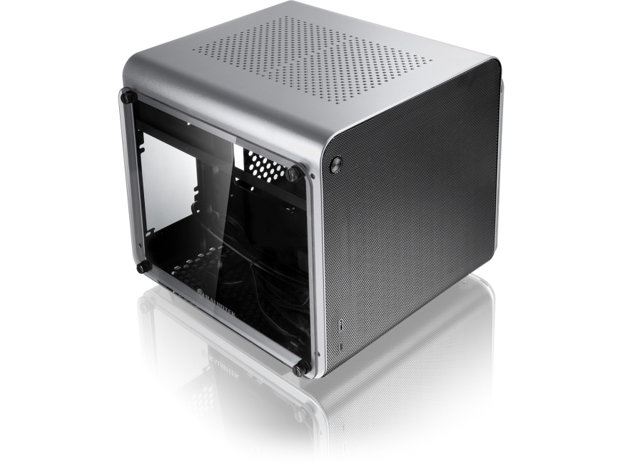 Raijintek Metis Evo Tgs, Mini Tower, Pc, Silber, Mini-Itx, Aluminium, Spcc, Gehärtetes Glas, 13,5 Cm