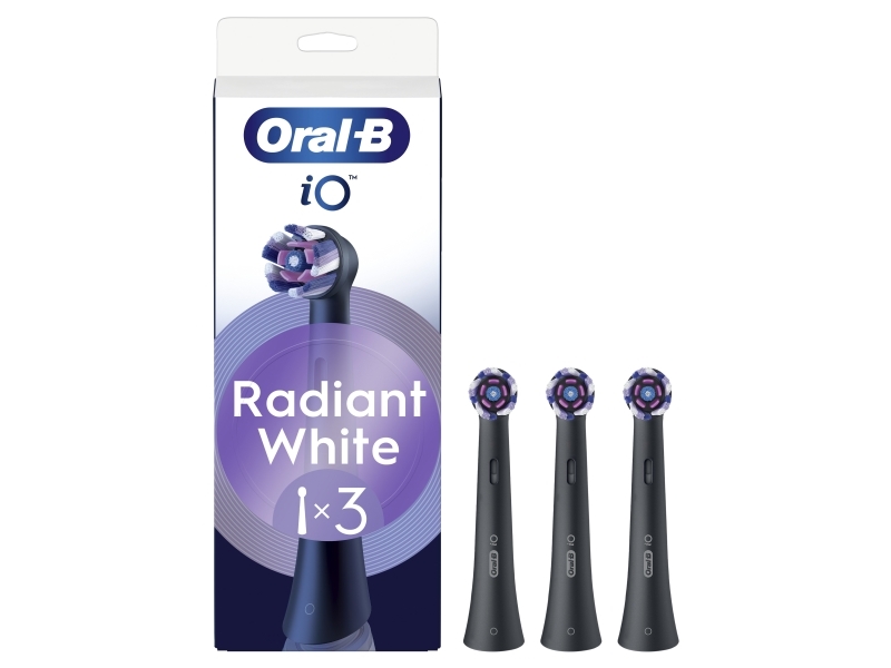 Borsthuvud iO Radiant White Black 3st | Hälsa - Tandvård - Tandborsthuvuden | GameStuff
