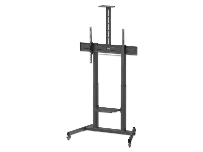 Manhattan Trolley Mount Stand For Tv & Monitors (Crank Handle Height Adjust), For Screens: 37" To 120",Vesa Compatability:All Between 200X200 To 1000