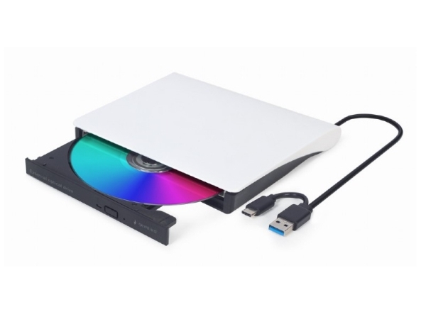 Gembird DVD-USB-031, Svart, Front, CE, Skrivbord, DVD±RW, USB Type-C | Datorkomponenter - Hårddisk & Lagring - Diskenheter | GameStuff