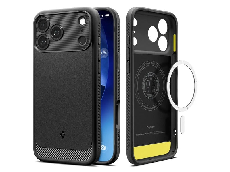 Spigen ACS10263, Cover, Apple, iPhone 17 Pro Max, 17,5 cm (6.9), Sort