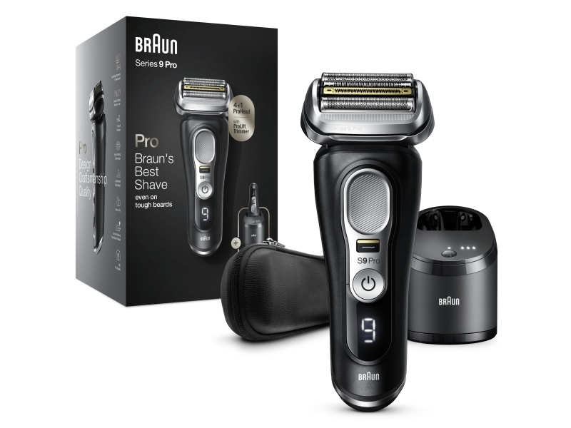 Braun Series 9 9460Cc, Folienschaber, Edelstahl, Schwarz, Akku, Lithium-Ion (Li-Ion), 60 Min