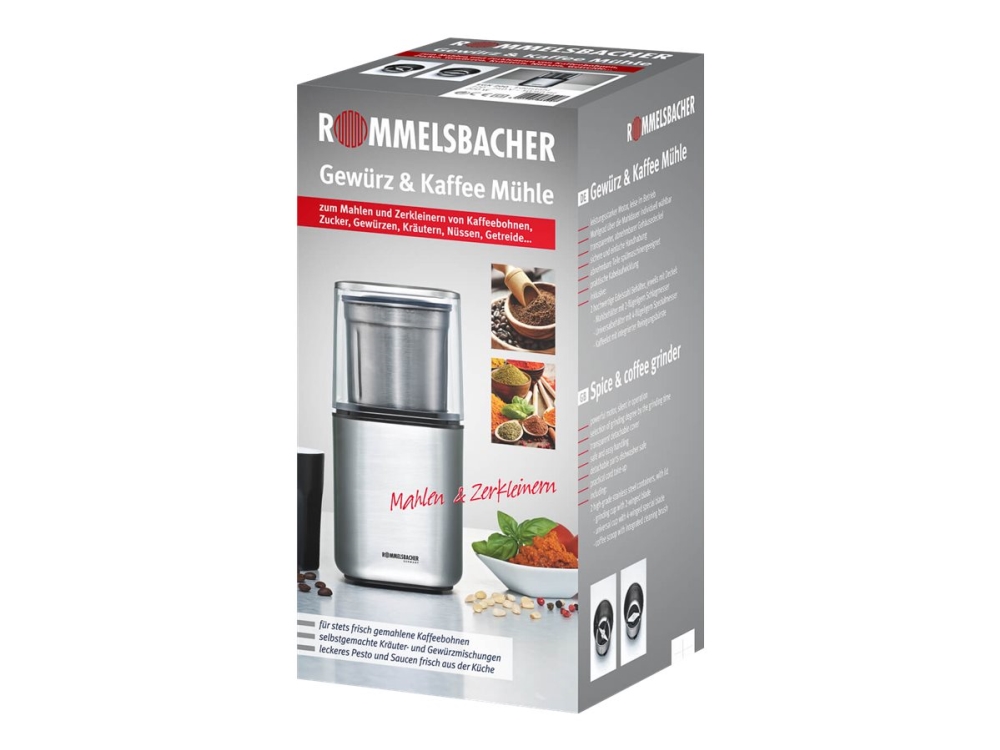 Rommelsbacher Egk 200, Klingenschleifer, 70 G, Edelstahl, 200 W, 230 V, 100 Mm