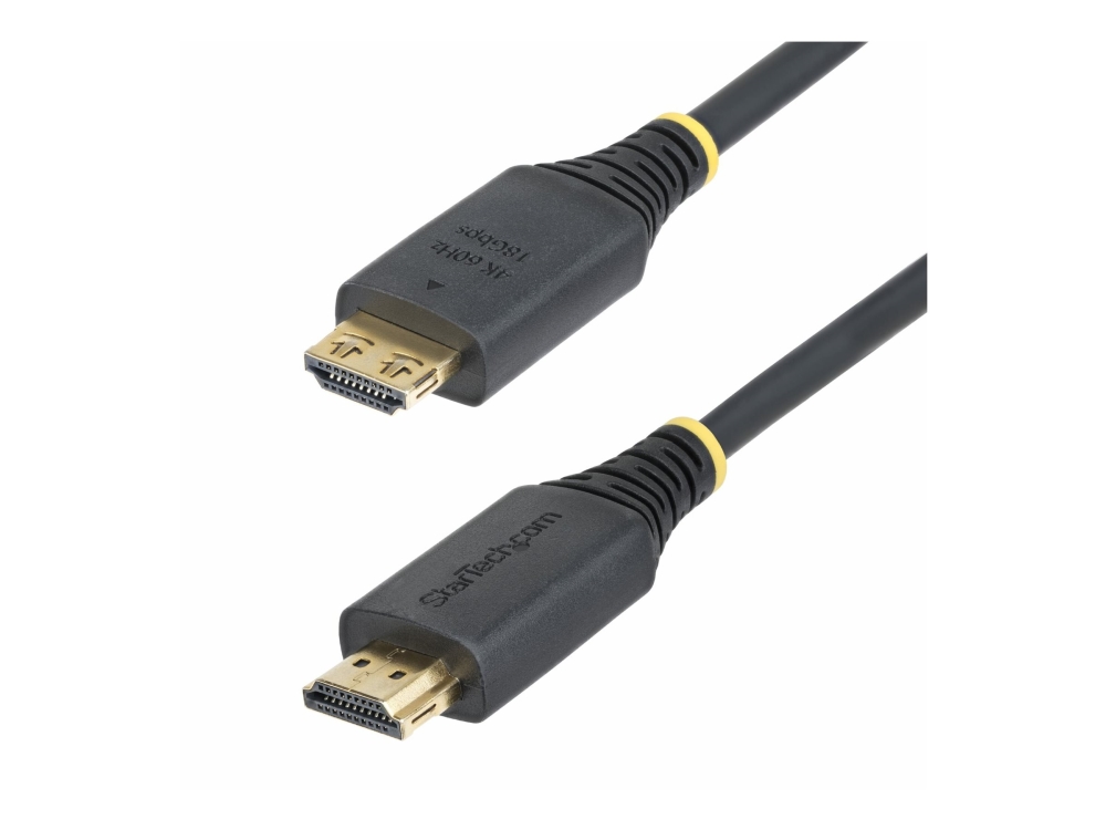 Startech.Com 8Ft (2.4M) High Speed Hdmi Cable With Gripping Connectors, 4K 60Hz/1440P 144Hz, Hdr10/Hdcp 2.2/Arc, 18Gbps, Uhd Hdmi 2.0 Cord For Tv/Mon